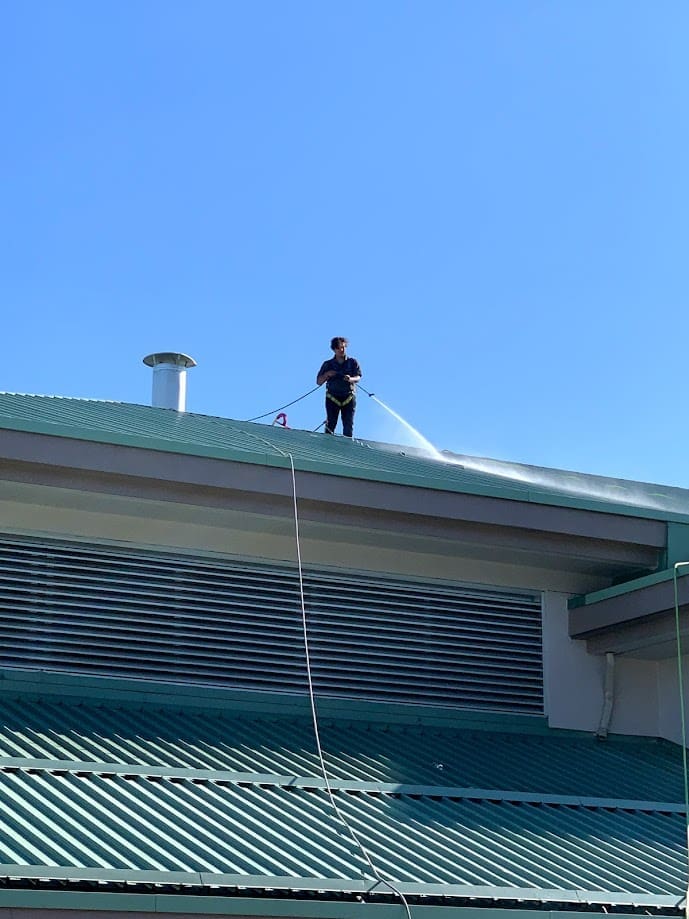 Professional metal roof cleaning in Vancouver BC - Shine City soft wash method